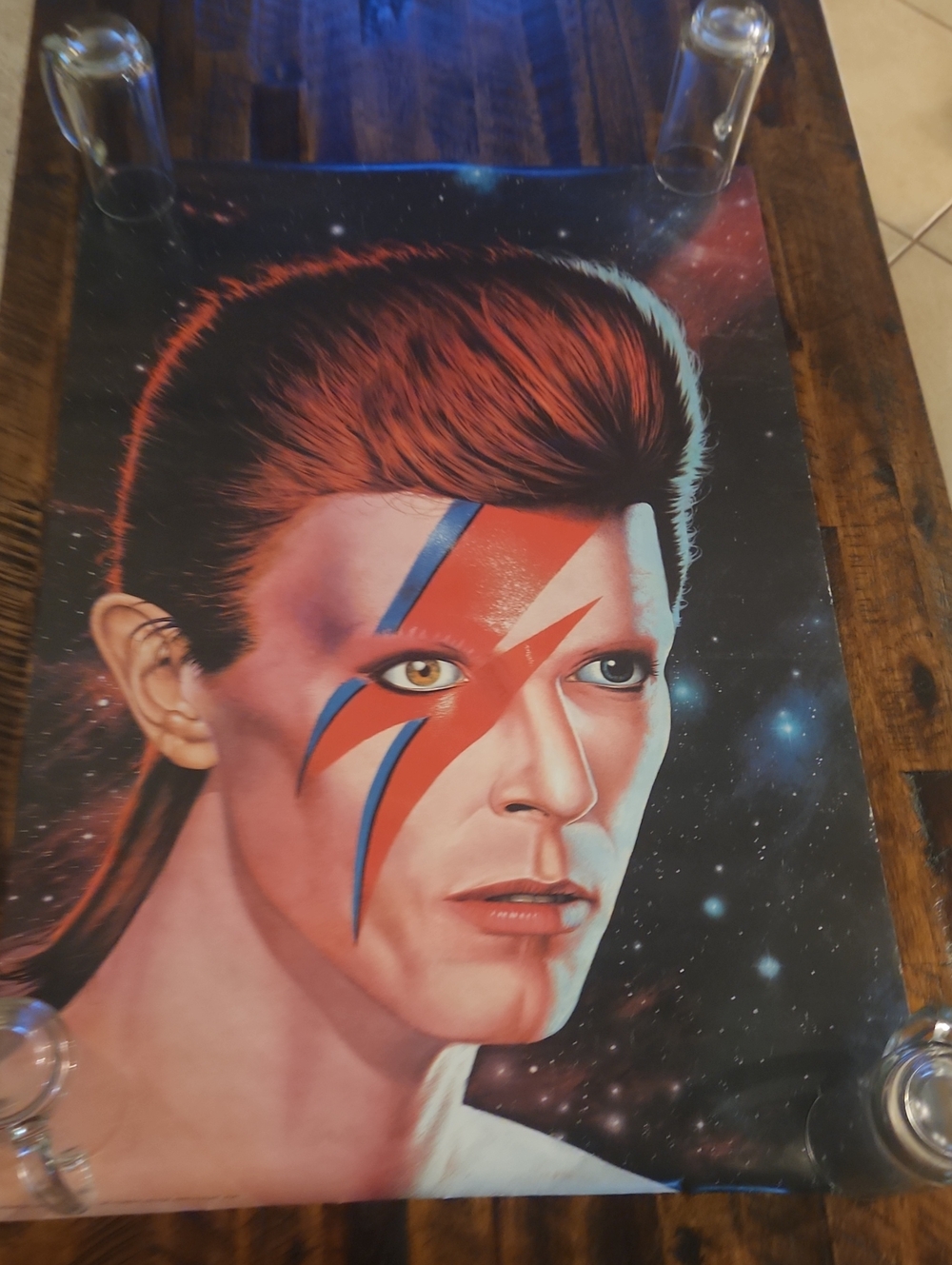 Athena Vintage 1983 David Bowie Aladdin Sein 35 By 23 Poster Made In England